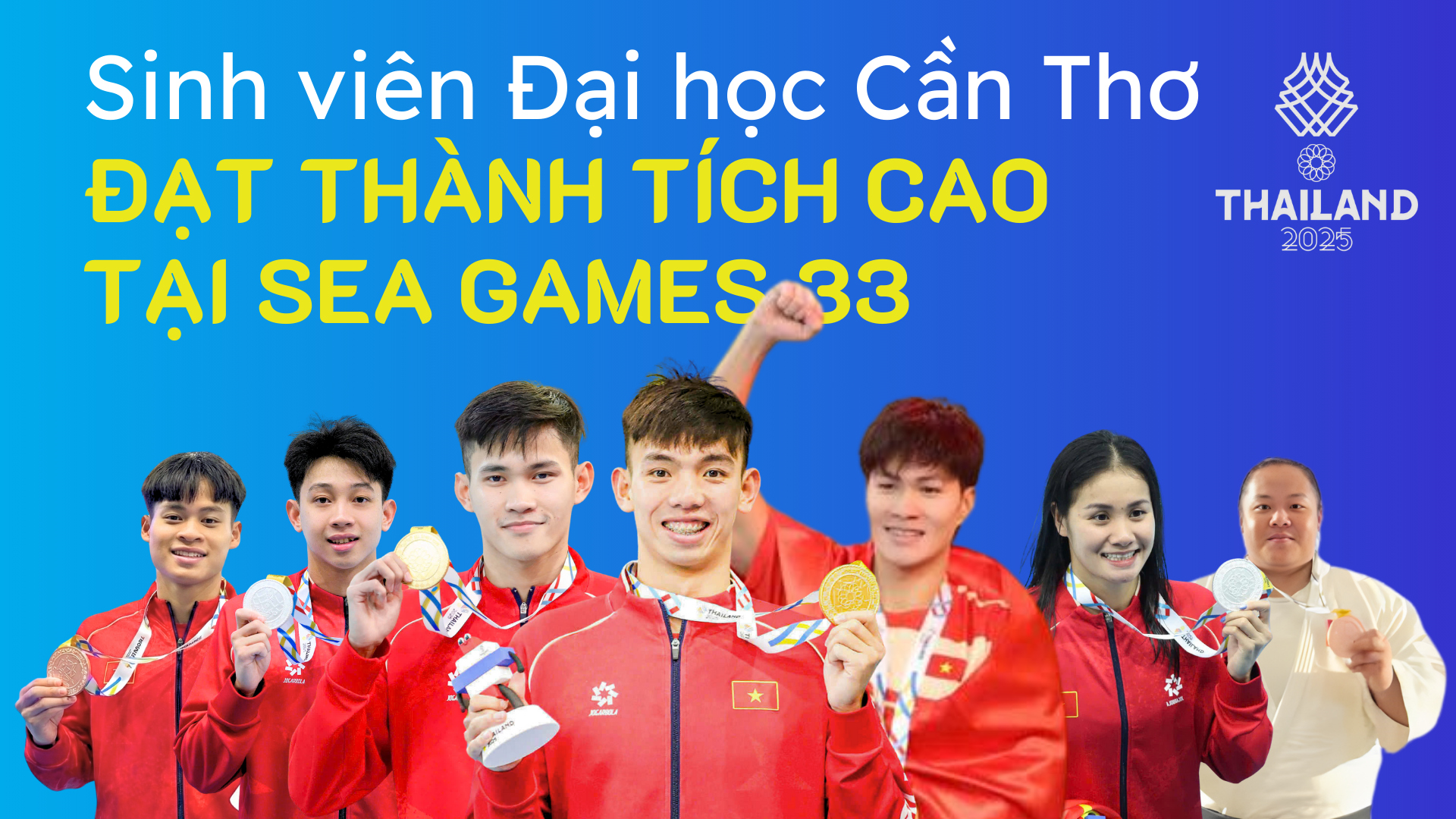 Sinh viên Đại học Cần Thơ đạt nhiều thành tích cao tại SEA Games 33