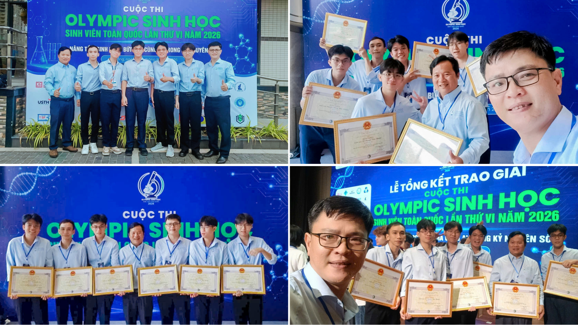 Đại học Cần Thơ đạt thành tích xuất sắc tại Cuộc thi Olympic Sinh học Sinh viên toàn quốc lần thứ VI năm 2026